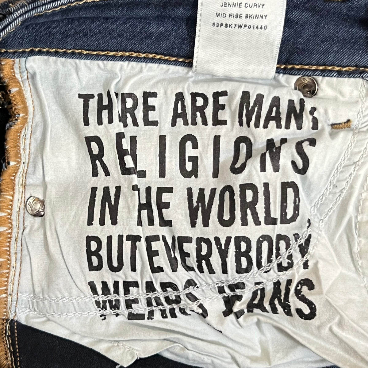 True Religion Jennie Curvy Skinny Jeans Womens 29 Dark Wash Stretchy Y2K Boho