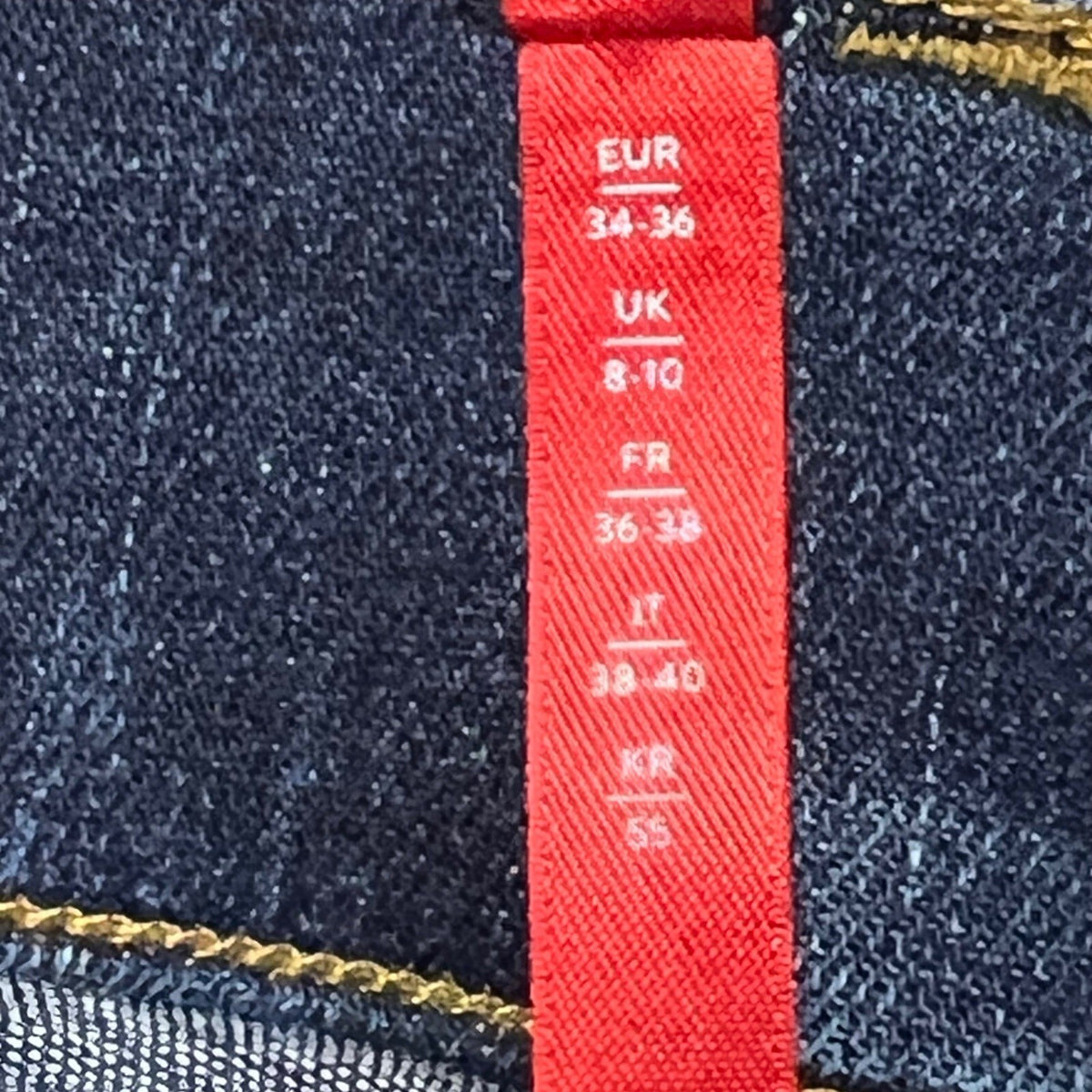 SPANX High Waisted Skinny Jeans Dark Wash Blue Small Denim Stretch Compression