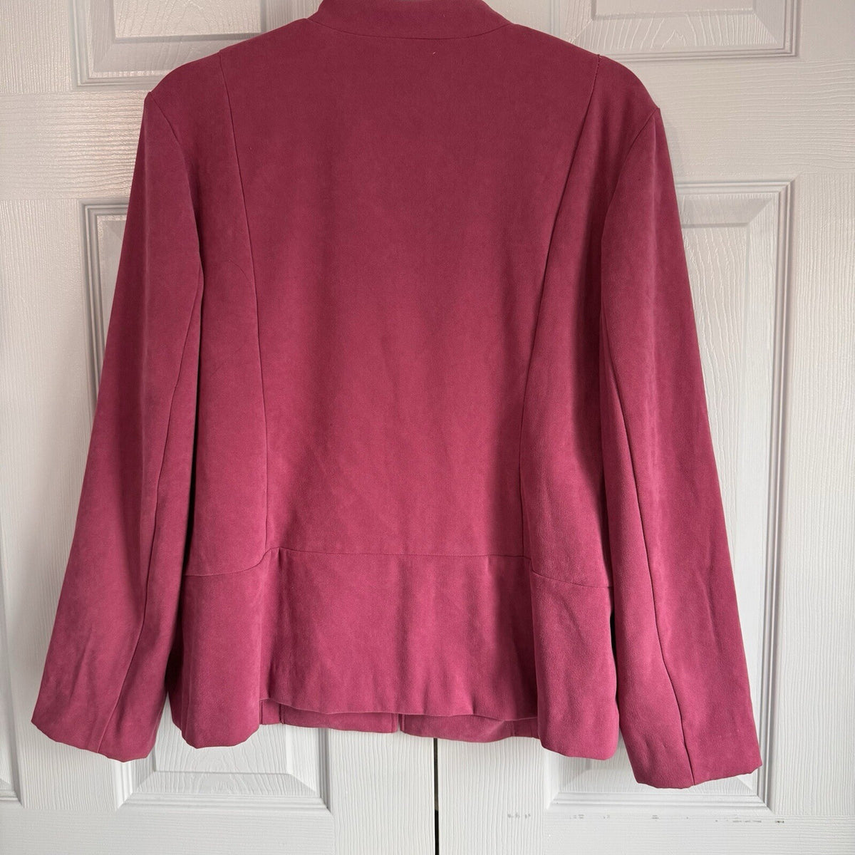 JM Collection Women's Size 16 Zip Blazer | Pink | Career Separate Capsule Ready