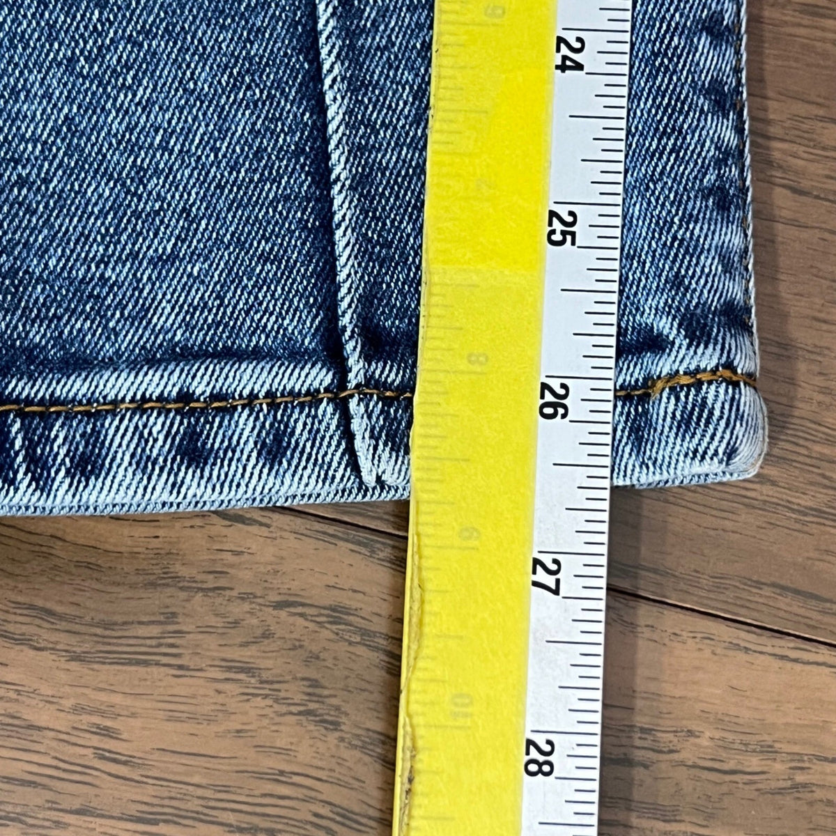 Revice Denim Star Jeans Women 31 High Rise Seam Front Slim Straight Western Blue