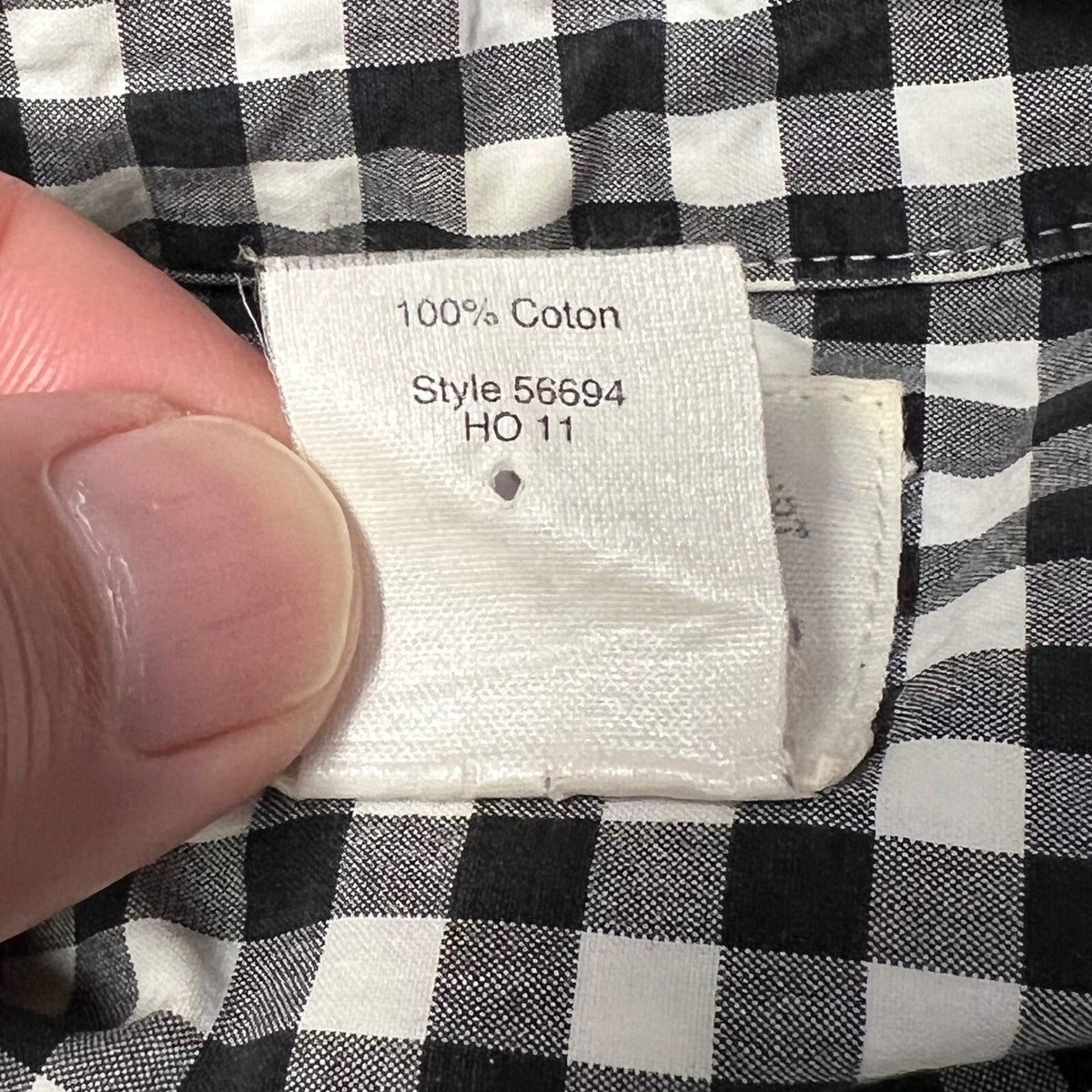 J.Crew The Perfect Shirt Women's Black White Gingham Check Button Down Top