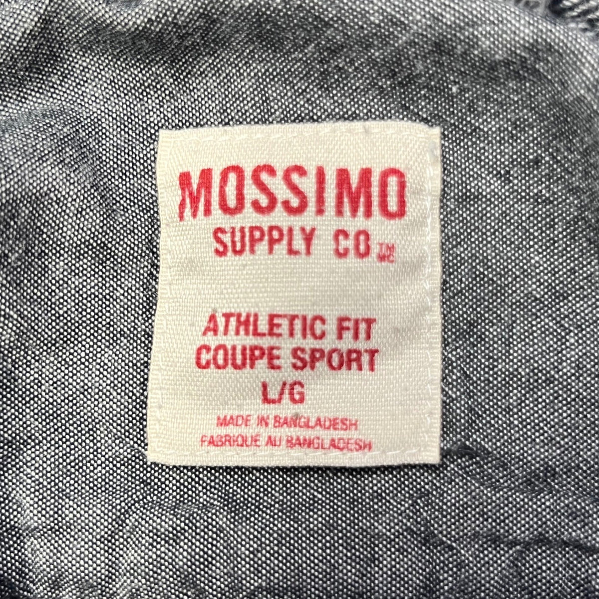 Mossimo Supply Co Athletic Fit Plaid Flannel Shirt Long Sleeve Button Up Men L G