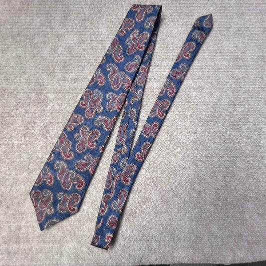 Christian Dior Monsieur 100% Silk Paisley Tie Business Classic USA Designer Vtg