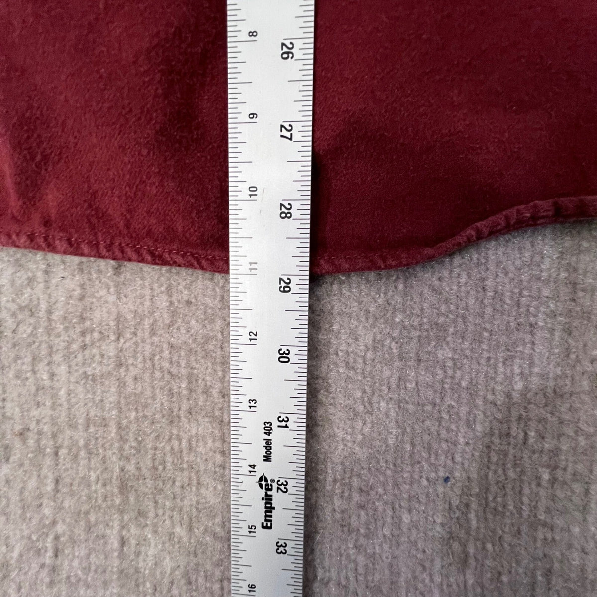 Vintage Eddie Bauer Mens XXL Button Down Shirt Long Sleeve Casual Top Burgundy
