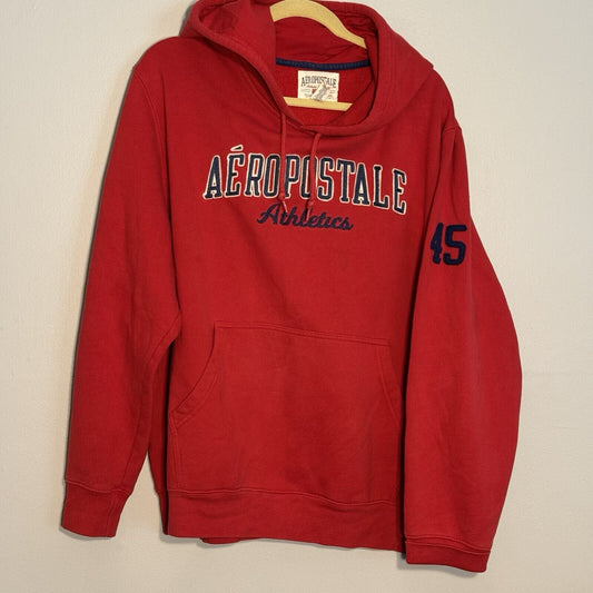 Aeropostale Athletics 45 Sleeve Men’s Spellout Hoodie Sweatshirt Size XL