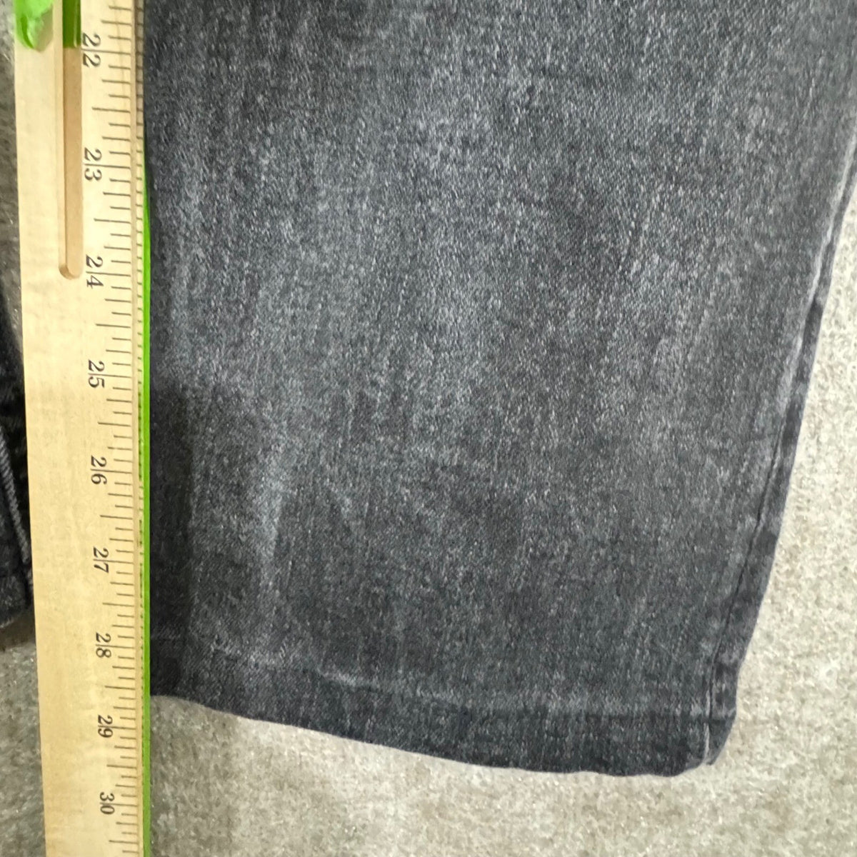 Robert Graham Slim Jim Jeans Mens 34 Black Denim Slim Fit Designer Casual