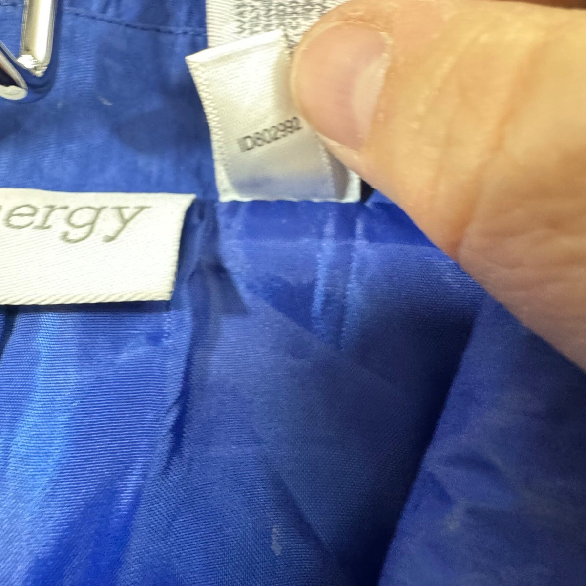 Zenergy by Chicos Royal Blue Lightweight Drawstring Waist Athleisure Jacket Sz 2