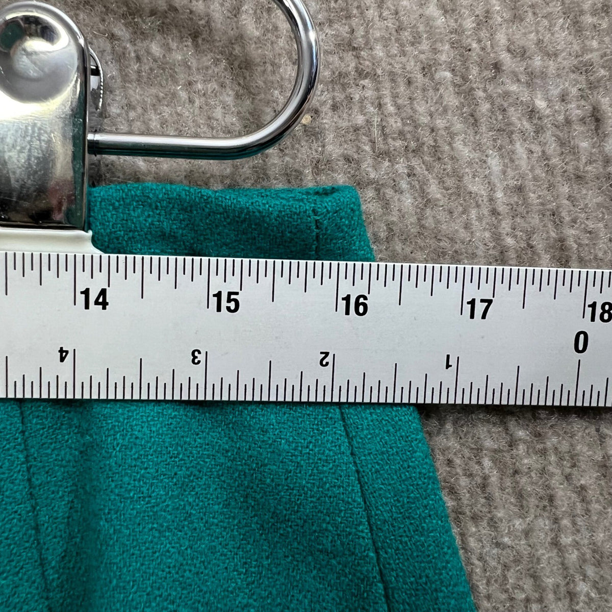 Pendleton Wool Suit Set Teal Green Skirt and Blazer Vintage Made in USA