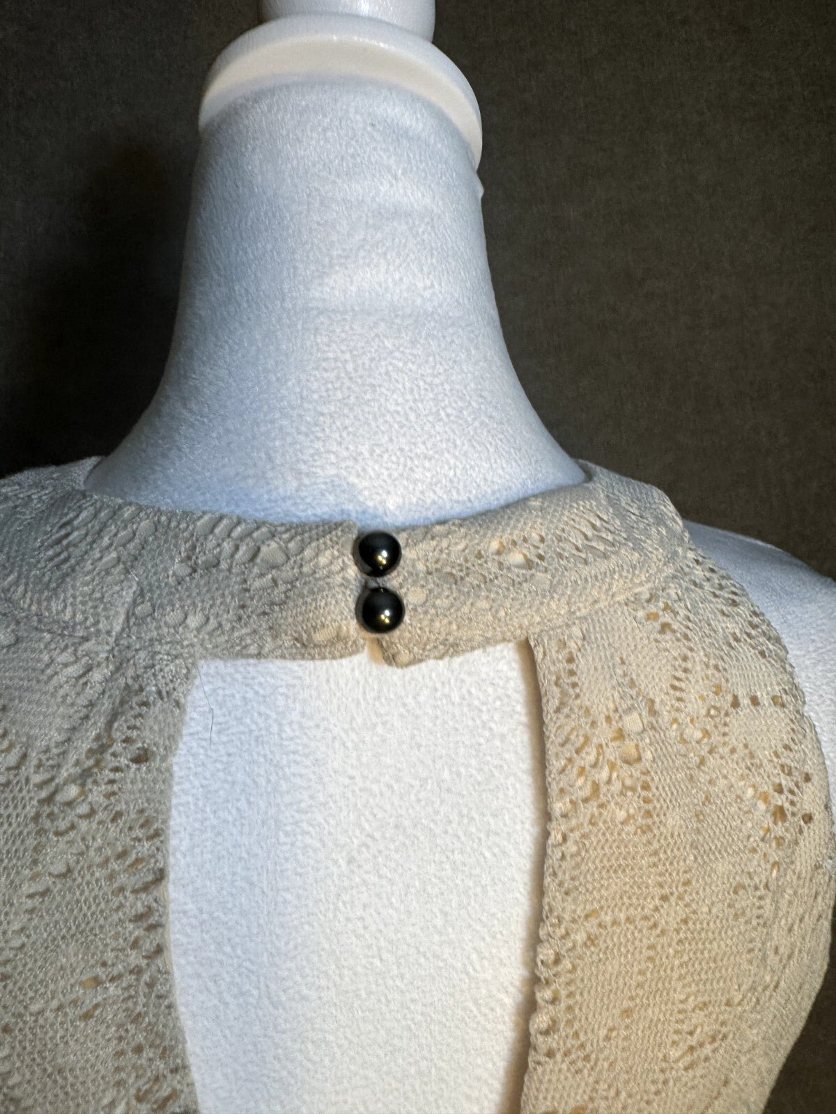 Altar'd State Small Ivory Crochet Dress Boho Coquette Feminine Soft Girl Lace