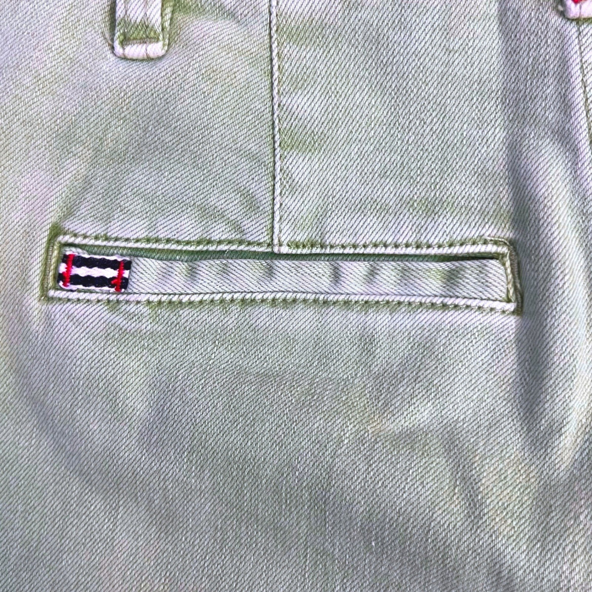 Alice + Olivia Jeans Womens 25 Green High Rise Wide Leg Denim Trousers Sage