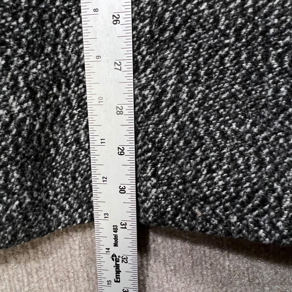 H by Halston Herringbone Pattern Kimono Style Cape Coat Women's 1X Grey Black