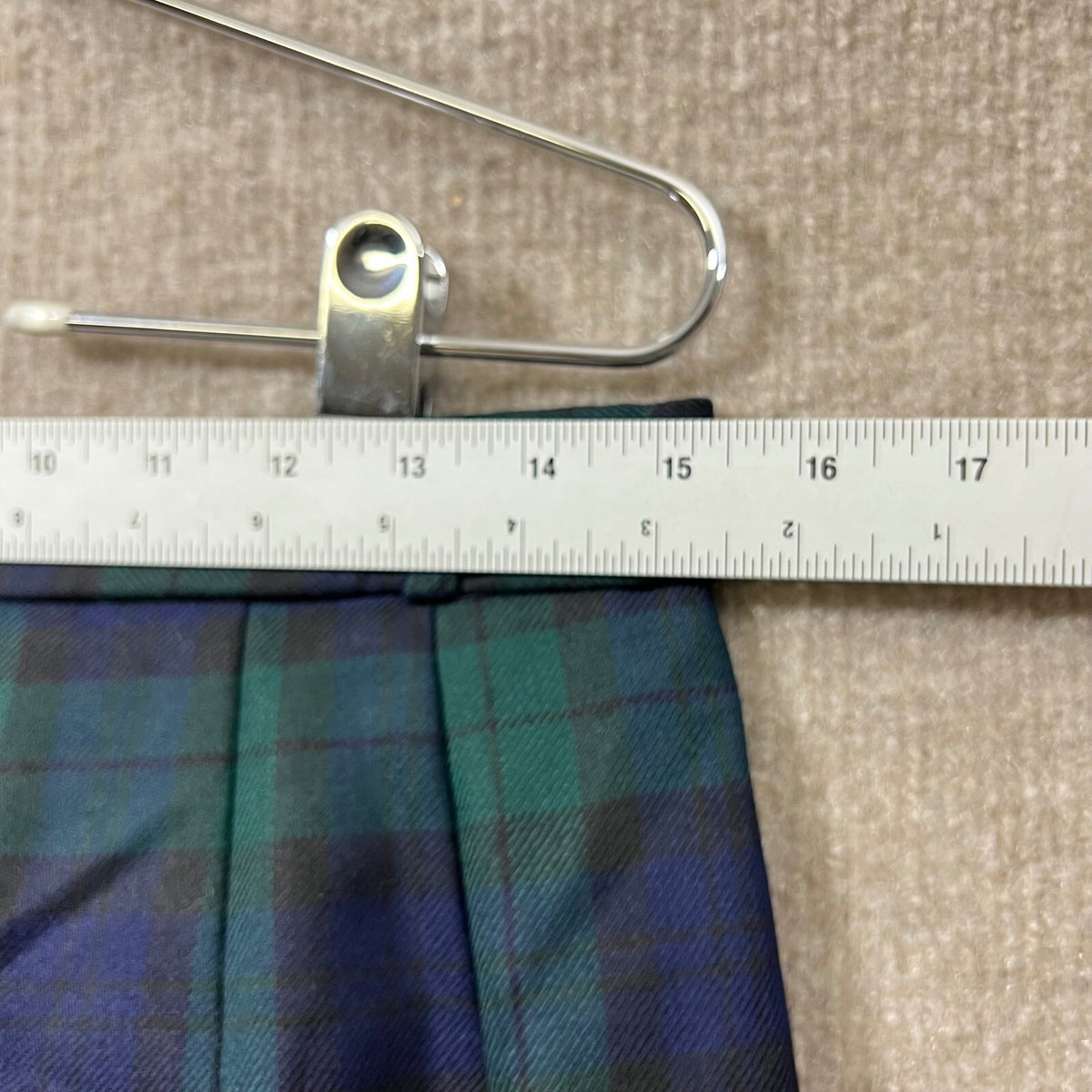 Pendleton Wool Vintage Dress Pants s12 Blackwatch Tartan Plaid NWT Deadstock USA