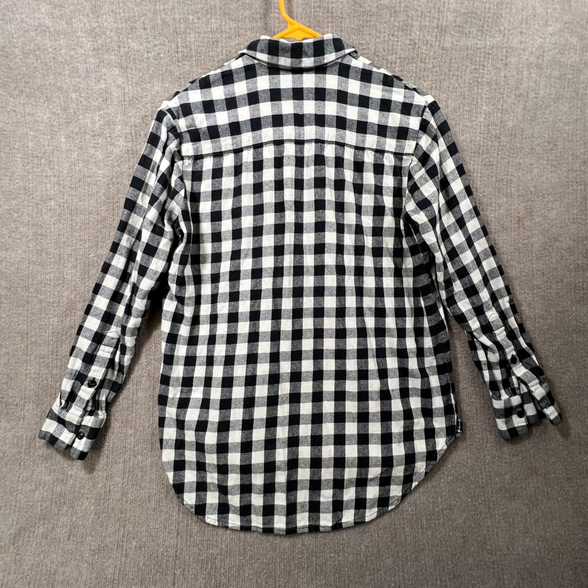 Madewell 1937 Black Buffalo Plaid Flannel Shirt XXS Long Sleeve Button Down