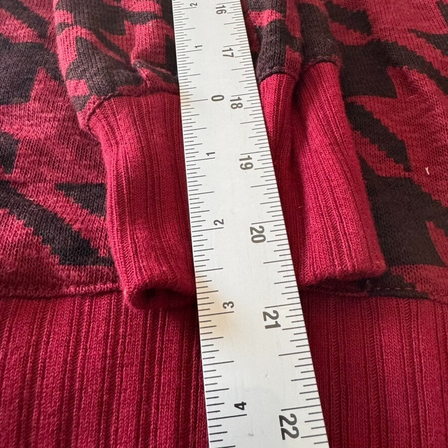 Maurice XS Button Giant Houndstooth Cardigan w/Patch Pockets, Nerdy Academia