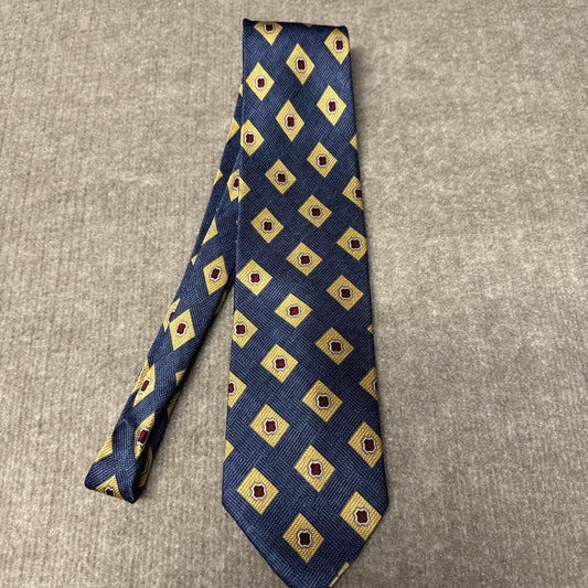 Barbara Blank New York Multi-Color Geometric 100% Silk Men's Necktie
