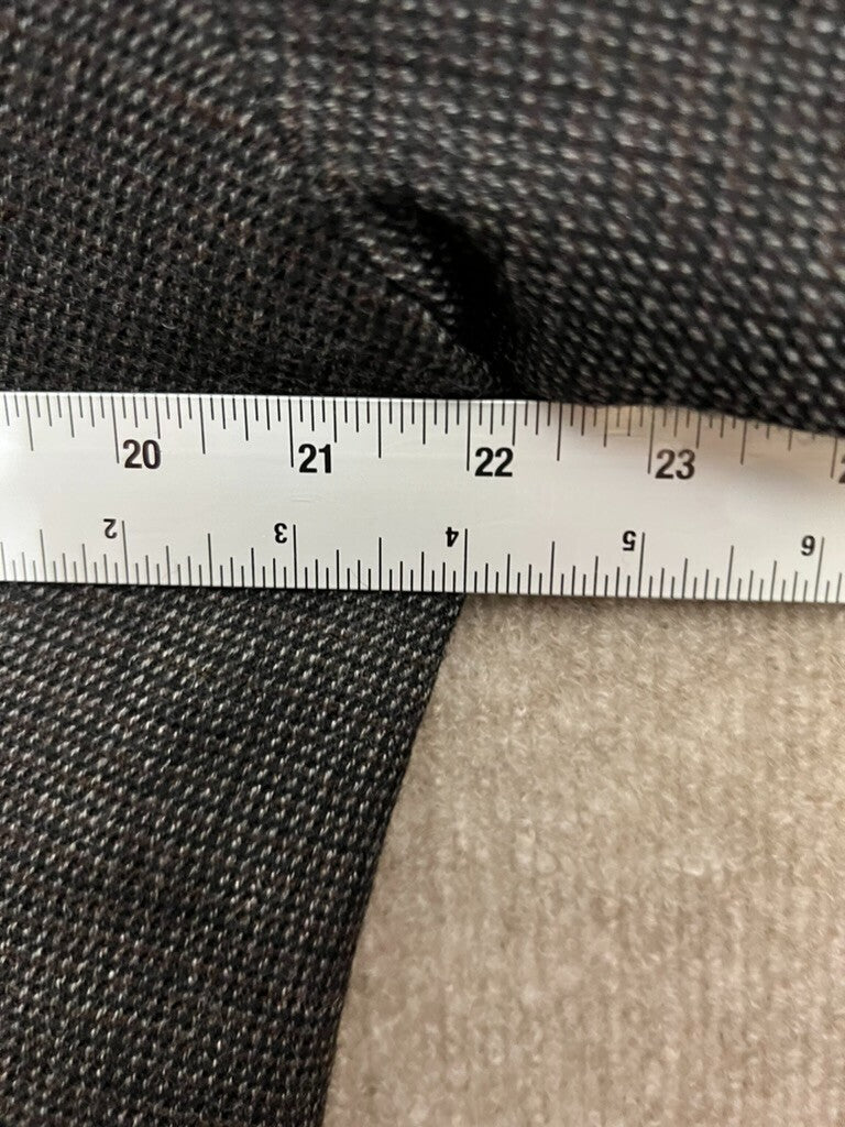 Chaps 42R Brown Jacket Gray/Brown Houndstooth Style Woolen Fabric