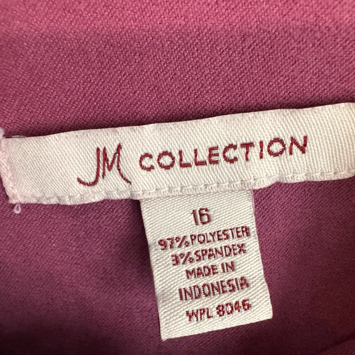 JM Collection Women's Size 16 Zip Blazer | Pink | Career Separate Capsule Ready