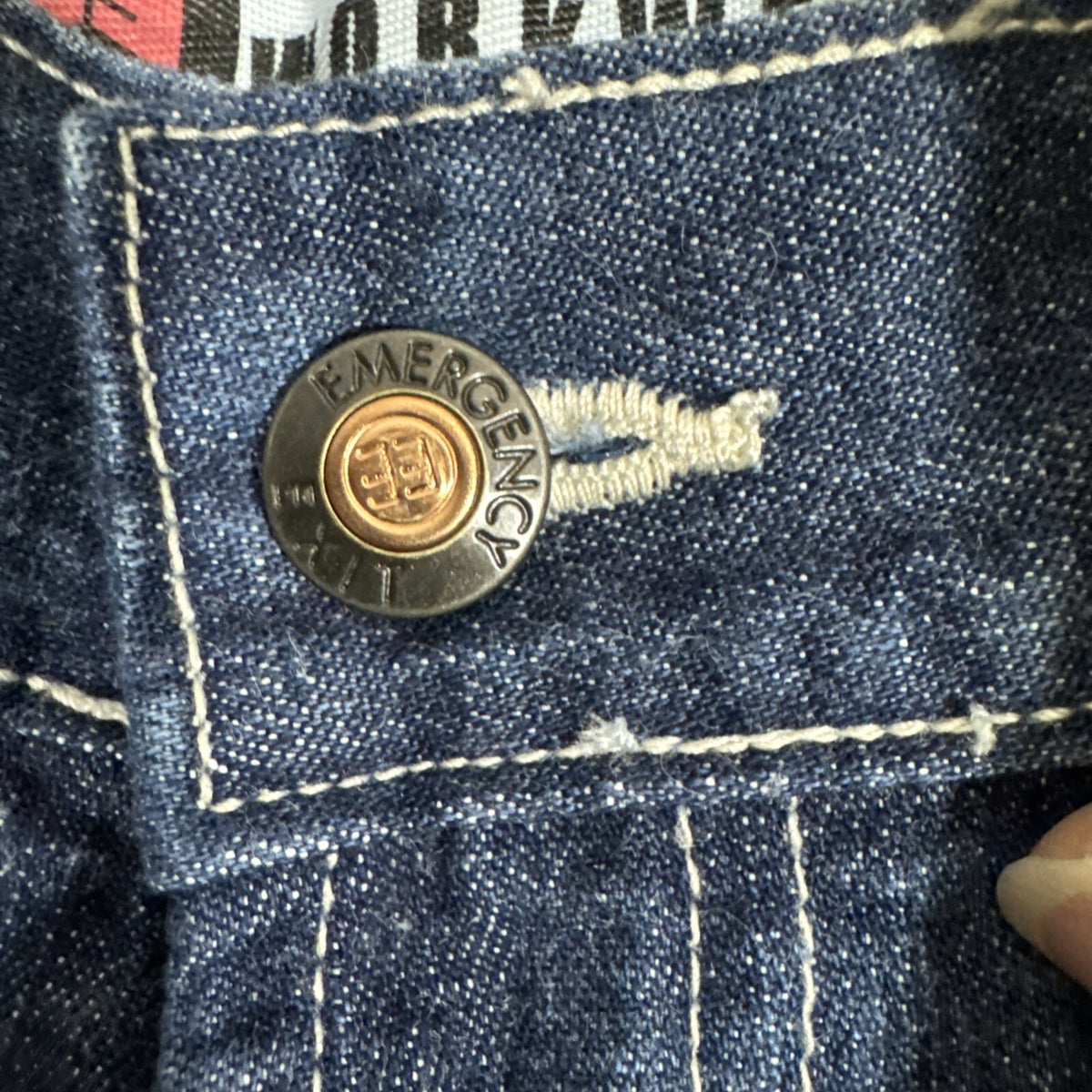 NWT Emergency Exit Carpenter Pocket Jeans Denim Workwear 32 W 28L