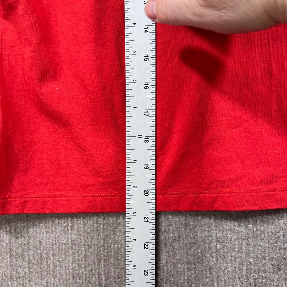 Weekend Max Mara Red Crew Neck 3/4 Sleeve Embellished Top Shirt Size S