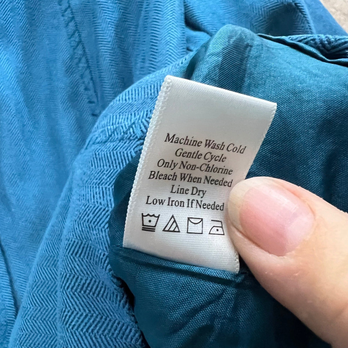 Coldwater Creek Womens Blazer Jacket Size 12 Blue Herringbone Career Office