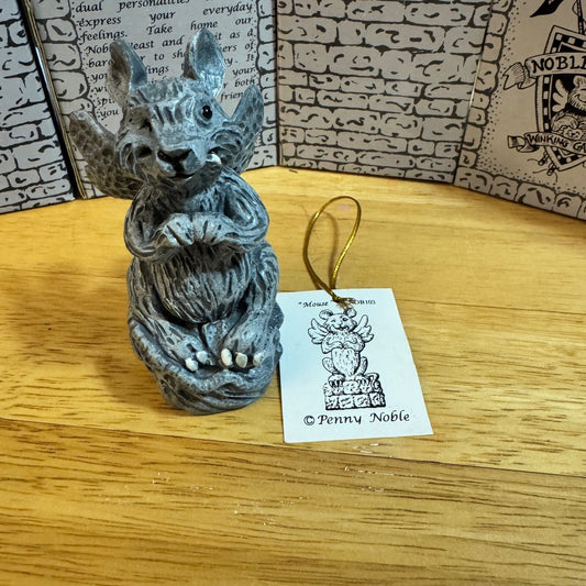 Vintage Noble Beasts Mouse Winking Gargoyle Figurine NOB103 Whimsical Goth