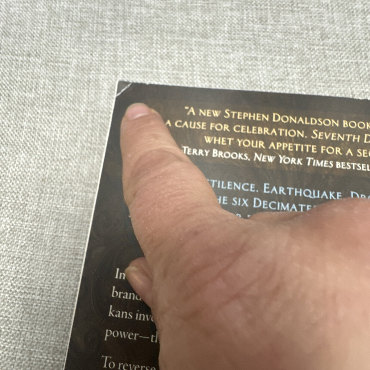 Seventh Decimate by Stephen R. Donaldson - Advance Reader Copy (The Great God's)