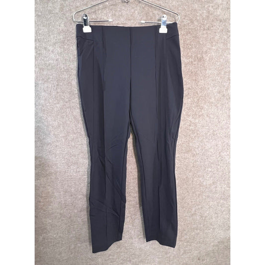Lafayette 148 Gramercy Pants Womens 8 Navy Blue Stretch Slim Leg Office Career