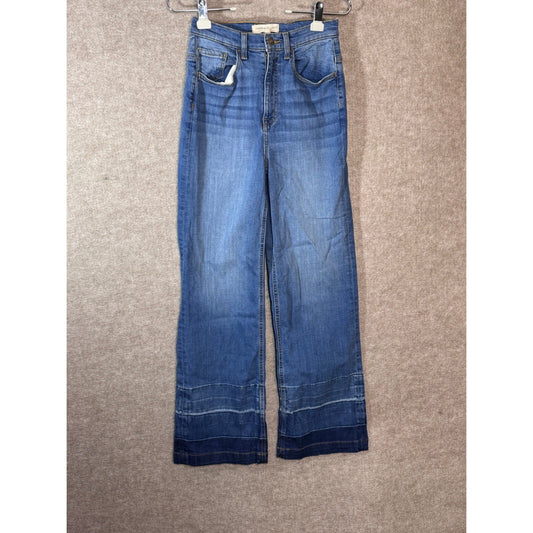 Current/Elliott Jeans Women 27 The Navigator Wide Leg Jean Doheny Wash