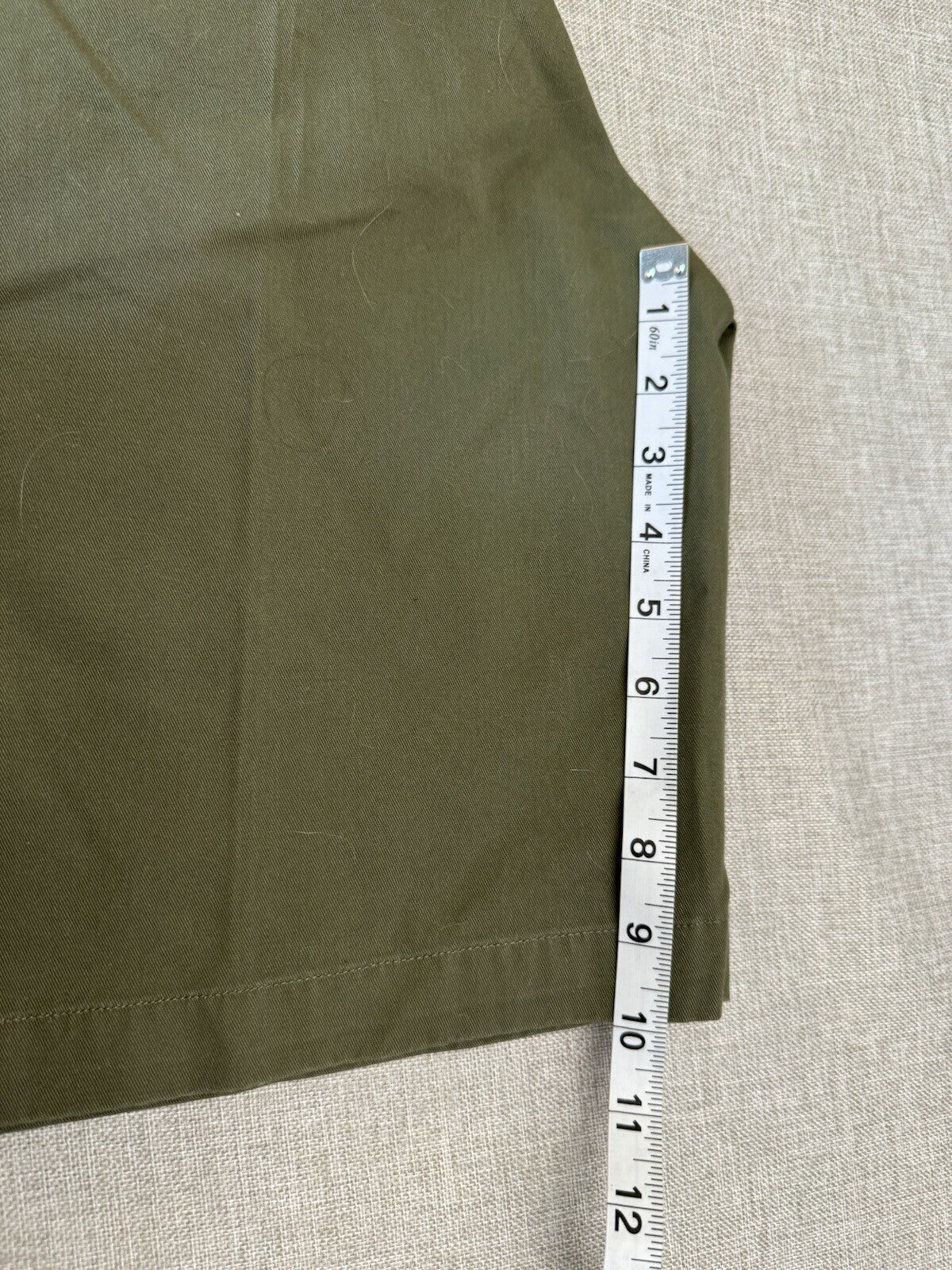Casual Walking Shorts Wmn Sz 12 NWT Olive Mountain Lake Hiking Outdooors
