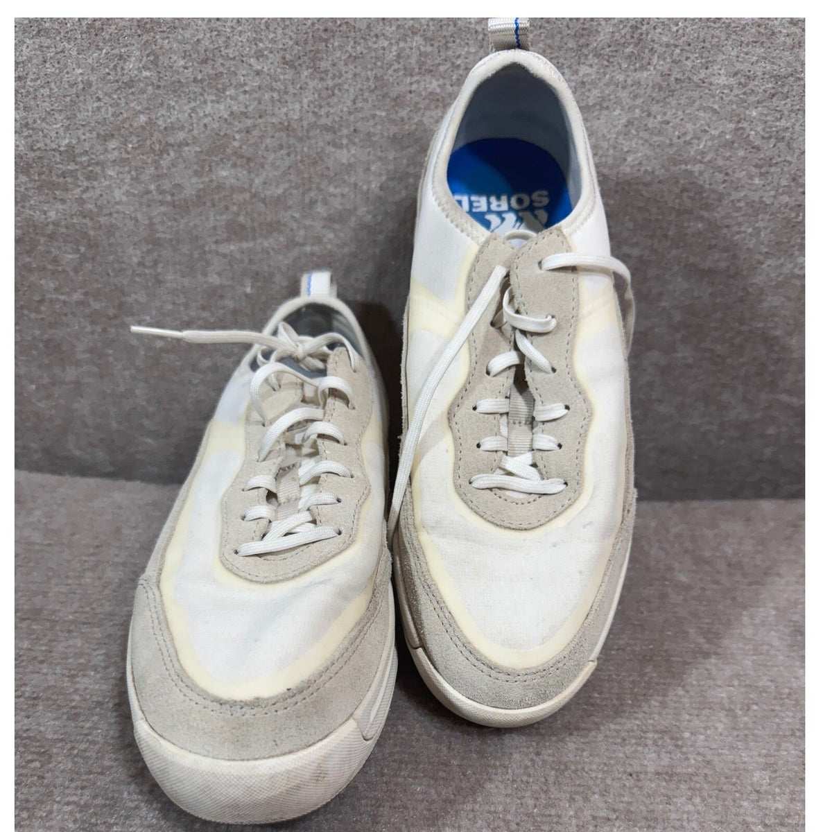 Sorel Out N About III Low Sneaker Womens 9.5 White Suede Casual Gorpcore