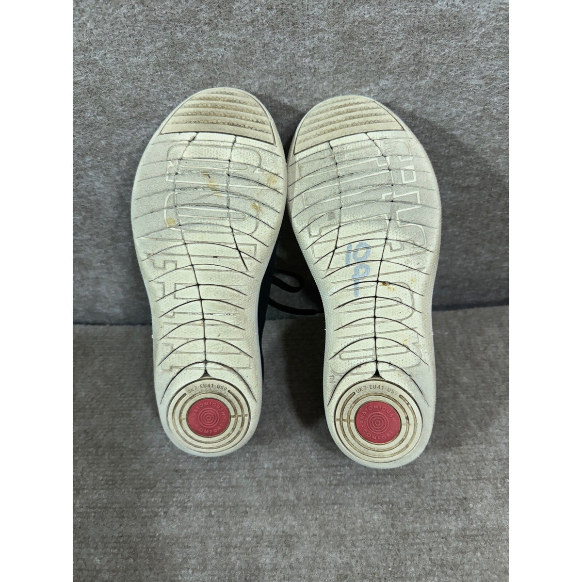 FitFlop Canvas Sneakers Women 9 Black Anatomicush Comfort Casual Minimalist