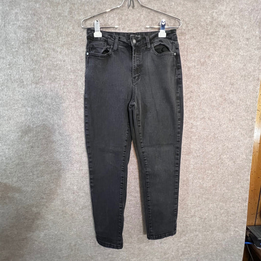 Judy Blue Skinny Jeans Women 29 Black High Rise Stretch Denim Casual Grunge