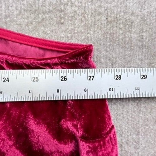 Torrid Velvet Cami Top Adjustable Straps V-Neck Sleeveless Red Size 4