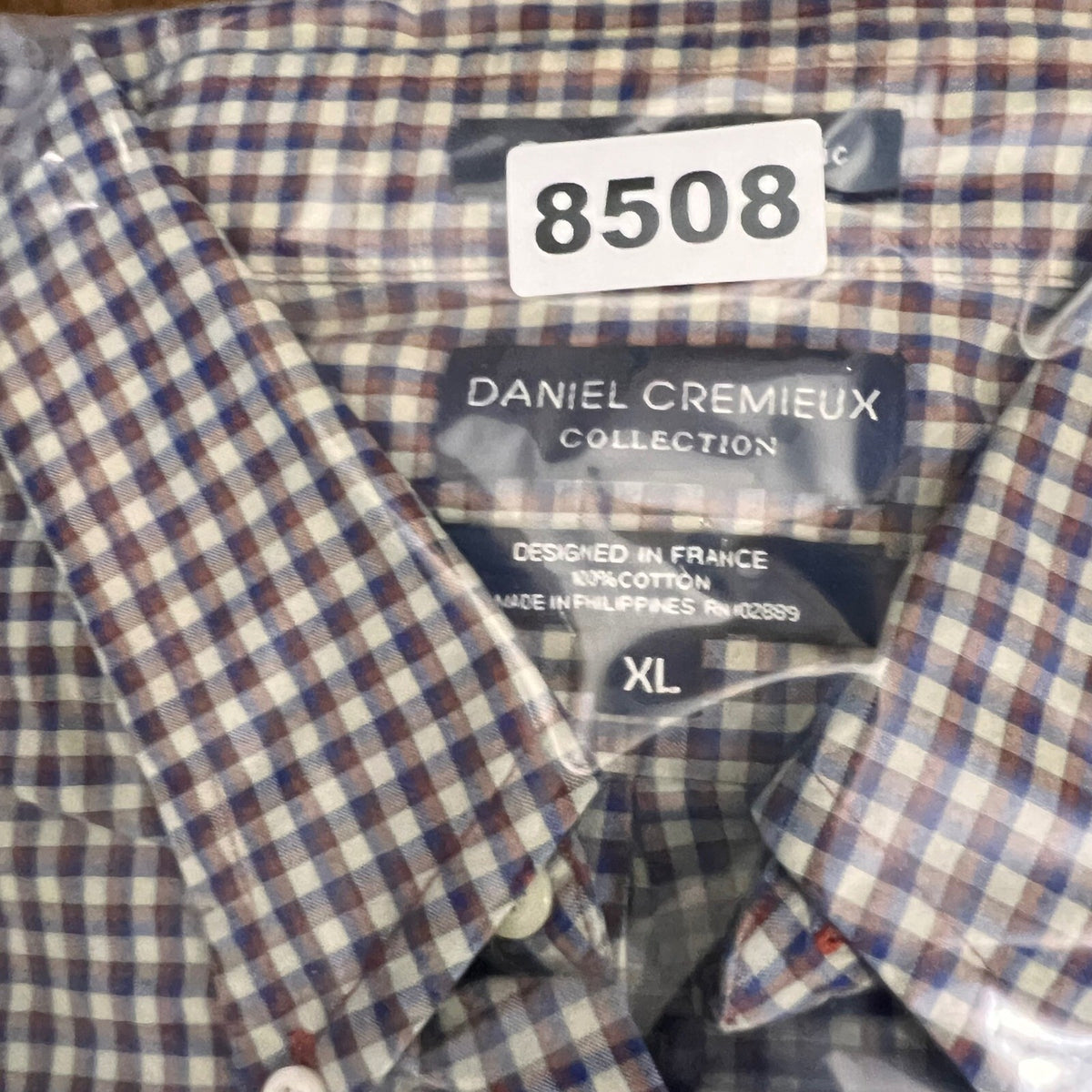 Daniel Cremieux Button Down Shirt Mens XL Plaid Long Sleeve Cotton Preppy