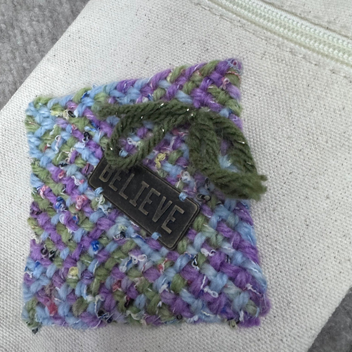 Fine Handwoven Suzanne Smith Handmade Crossbody Bag Set Dream Believe Canvas