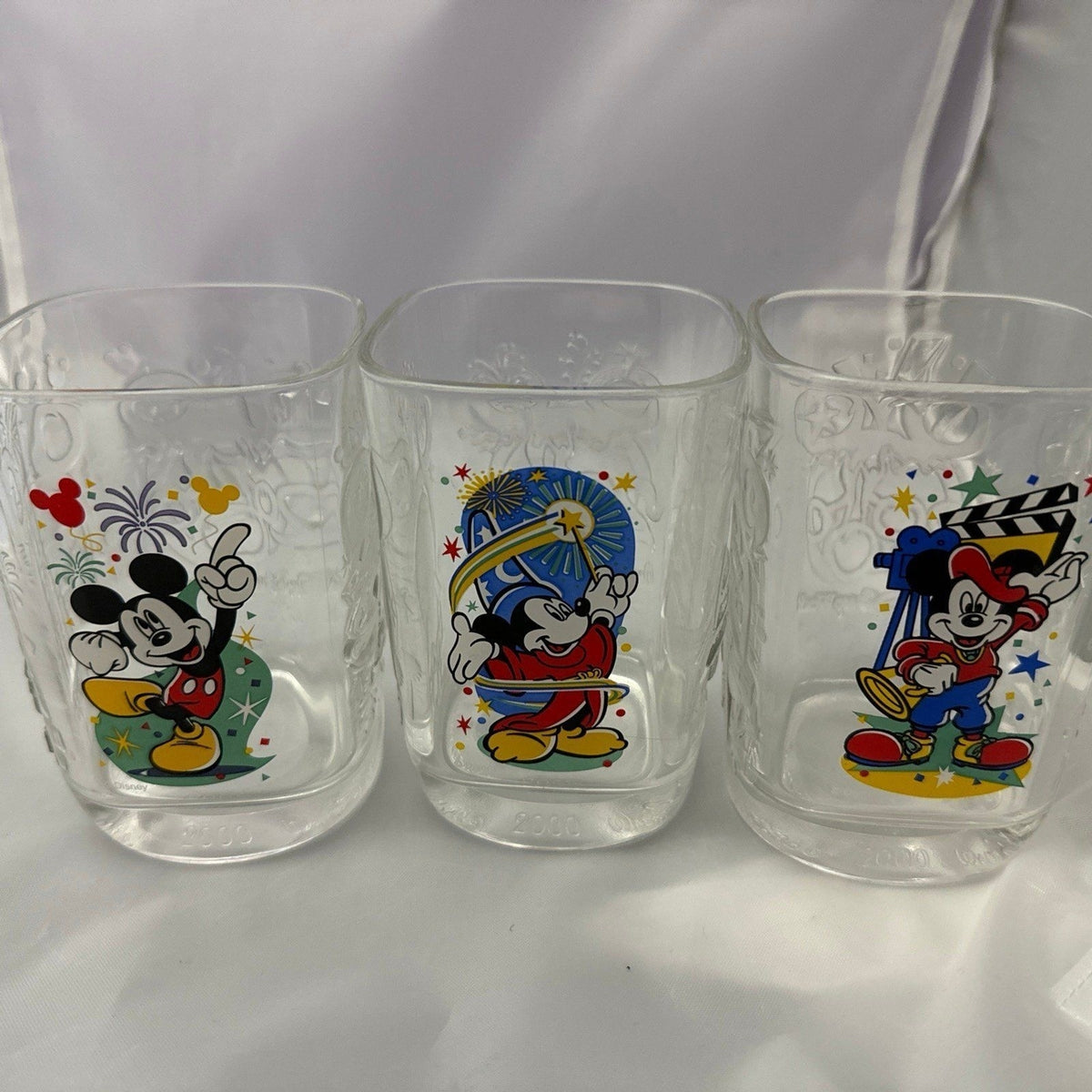Disney X McDonalds Y2K Glasses Set: Epcot, Magic Kingdom, Hollywood Studios