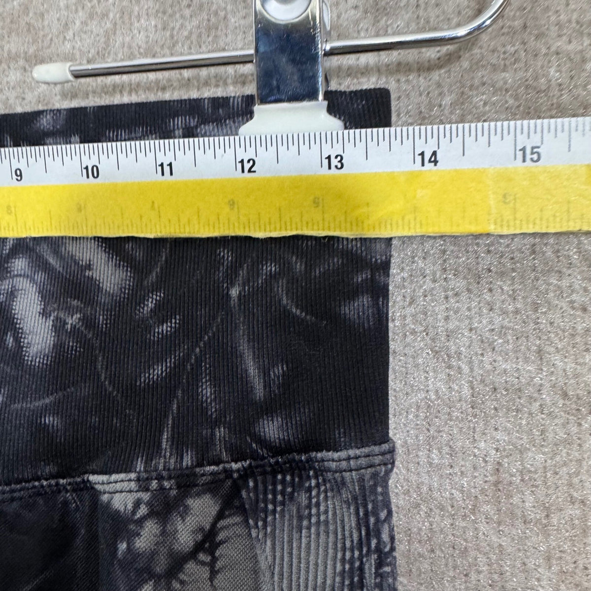 Fit Booty Leggings Women Small Gray Black Tie Dye Scrunch Butt Ribbed Athleisure