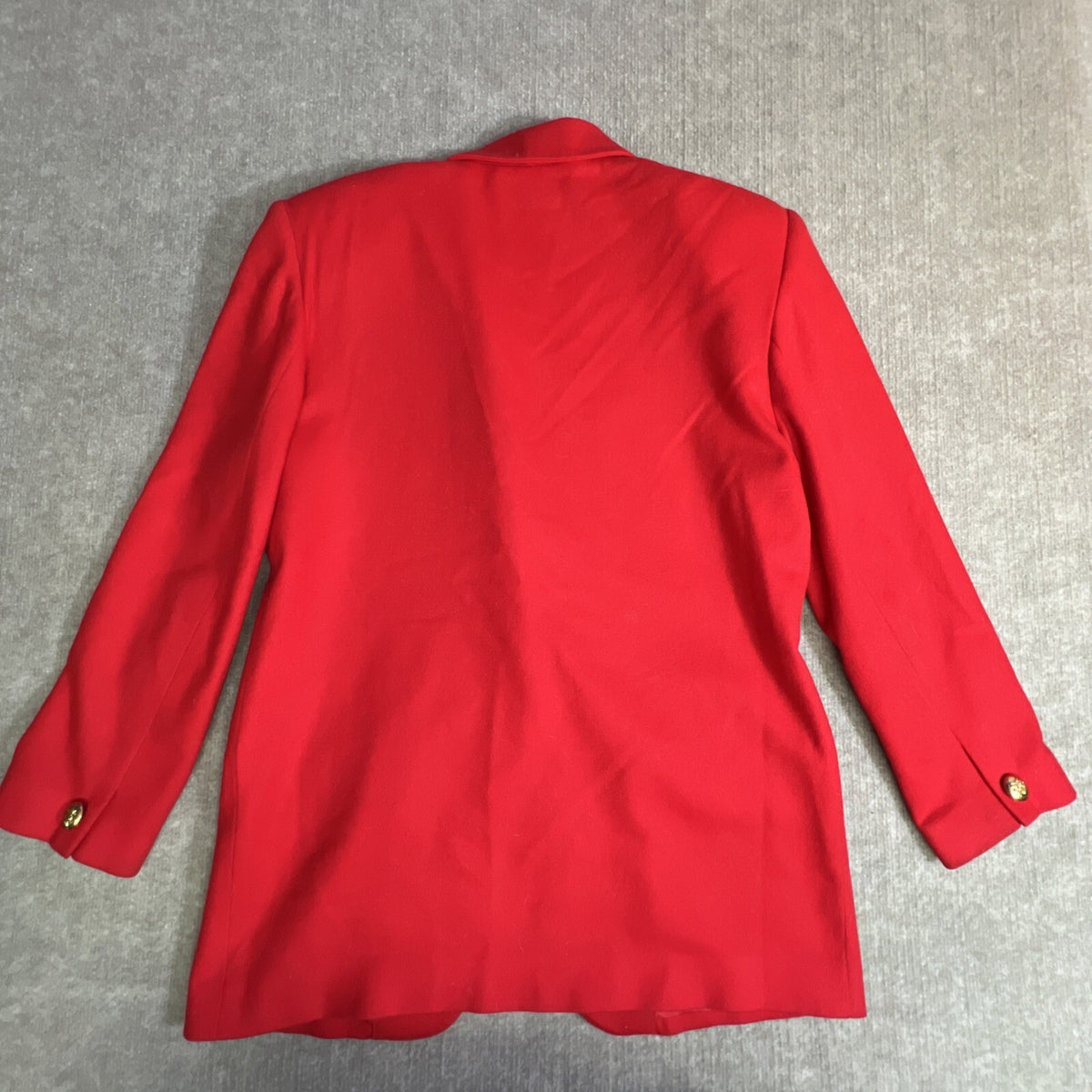 VTG Worthington Wool Blend Red Blazer/Jacket Workwear Size 10 Gold Button