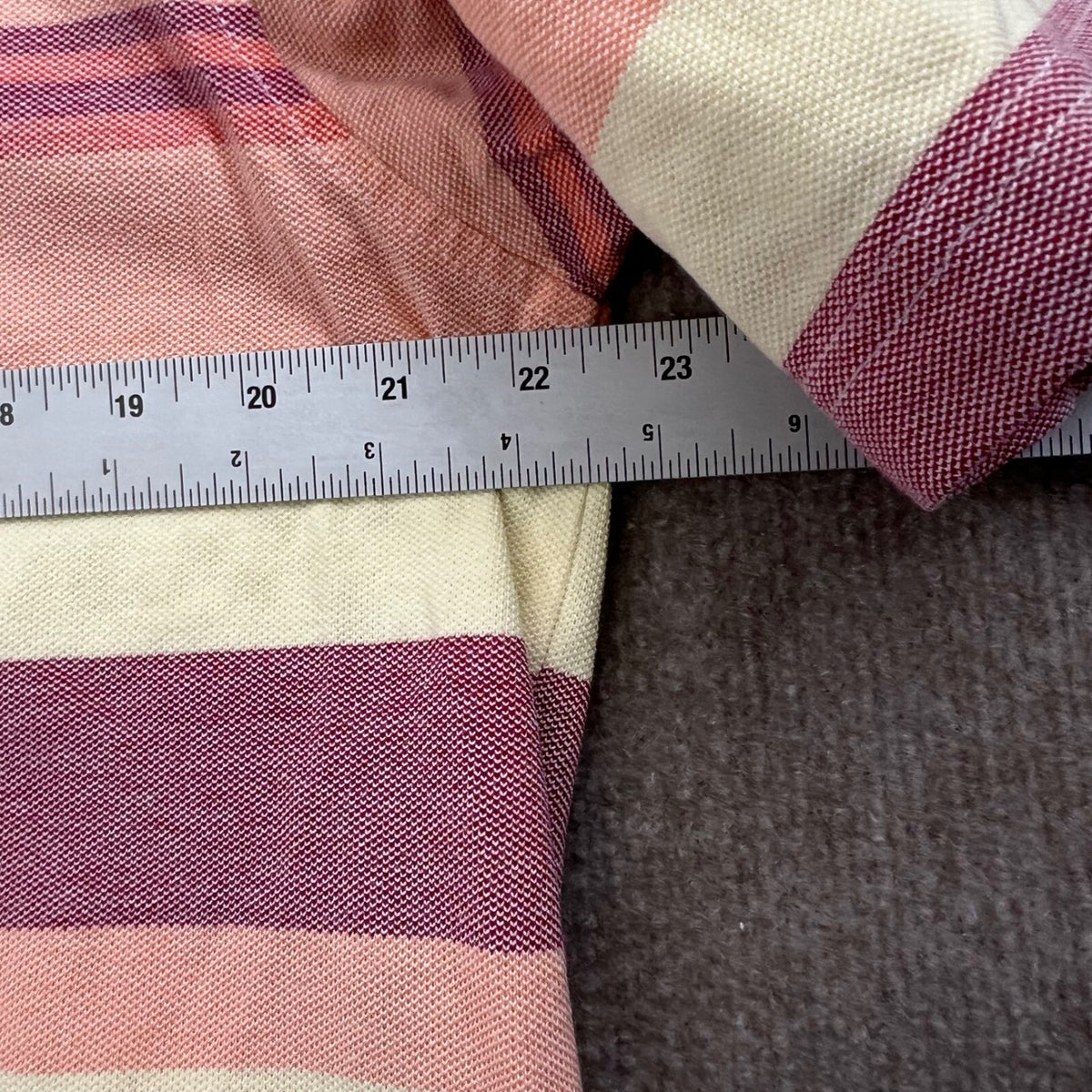 Daniel Cremieux Collection Striped Polo Shirt Mens XL Short Sleeve Casual Top