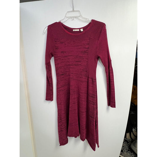 Long Sleeve Knit Sweater Dress Midi Fit & Flare Casual Career WomenSize L Cato