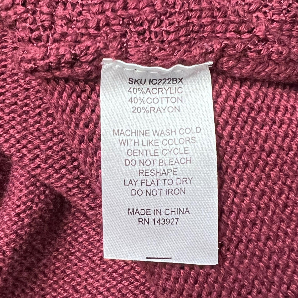 Absolutely Creative Worldwide Stitch Fix Burgundy Knit Sweater - L
