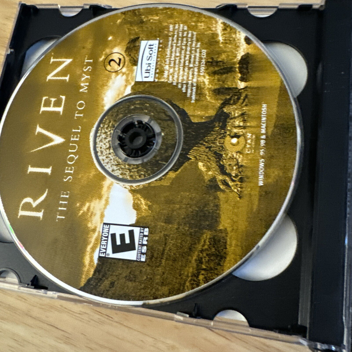 Riven The Sequel to Myst Windows Mac PC CD ROM with Manual & 5 Discs