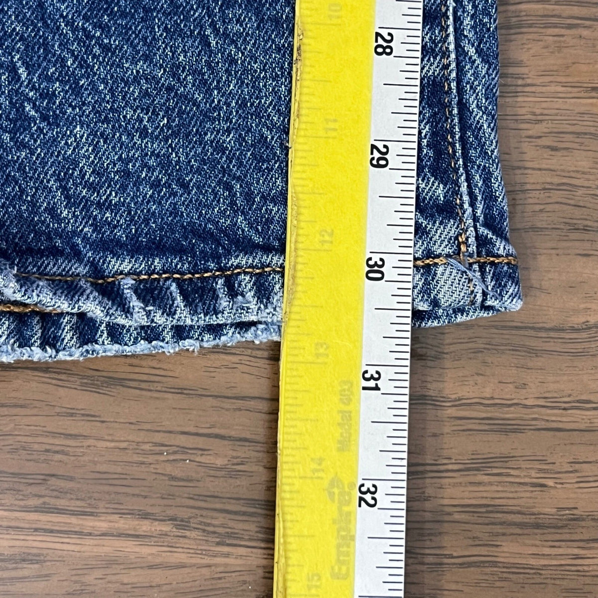 Good American The Weekender Cuffed Jeans Women 14/32 Blue High Rise Mom
