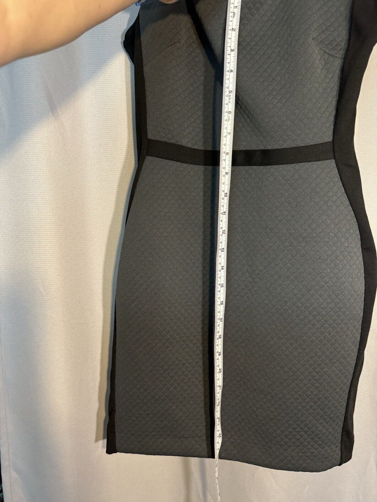 Banana Republic Sheath Dress Womens  6 Petite Black Gray Sleeveless NEW