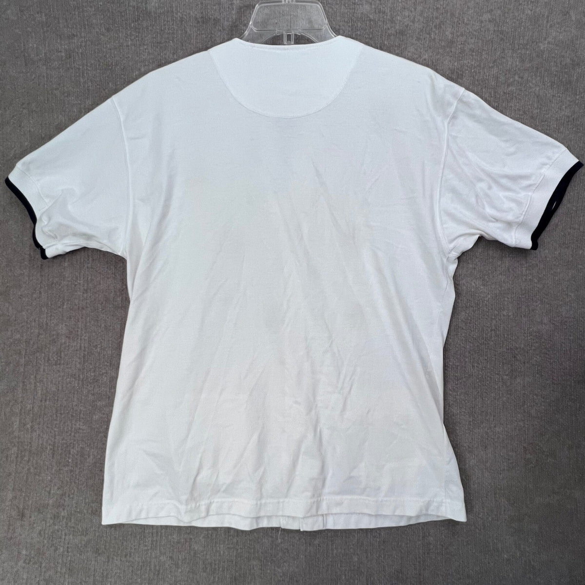 La Chine by Galinda Wang Embroidered Button Front Top White 1X Plus Size