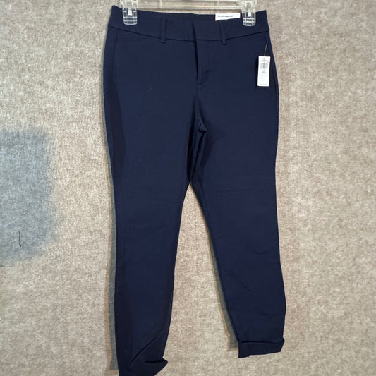 Old Navy Pixie Pants Women 2 Petite Navy Blue High Rise Secret Smooth Pockets