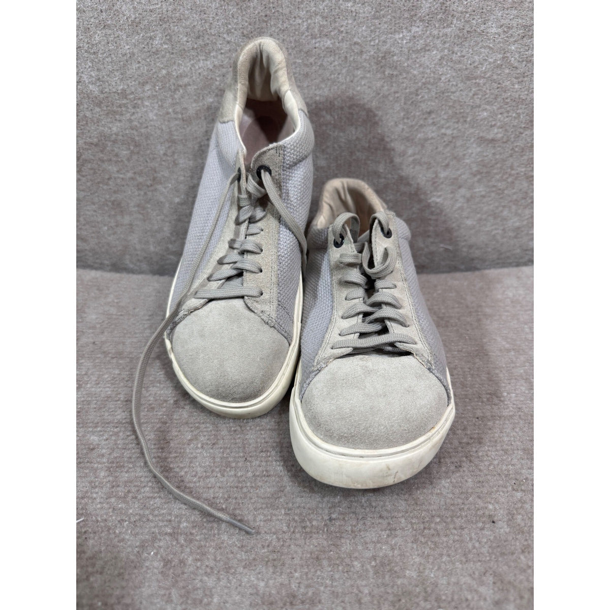 Birkenstock Bend Low Sneakers Women 9 Grey Suede Canvas Comfort Casual Gorpcore