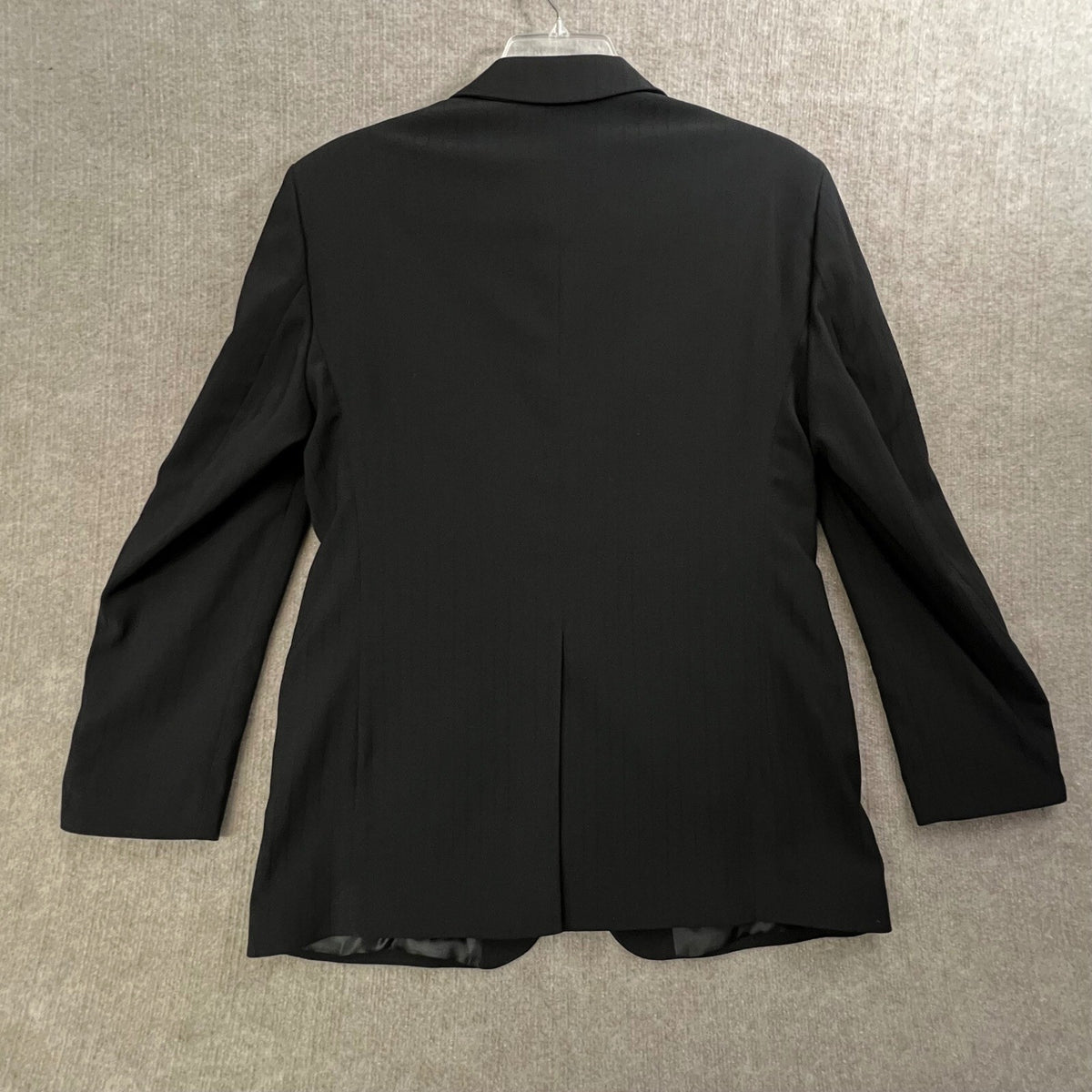 Emporio Armani Black Pinstripe Blazer Jacket Business Career Wear Women L/12