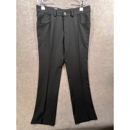 Atelier Gardeur Black Trousers Men's Size 38/30 Classic Dress Pants