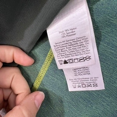 Eddie Bauer First Ascent Windbreaker Jacket Mens M Blue Yellow Lightweight